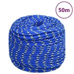 VIDAXL Corde de bateau Bleu 6 mm 50 m Polypropylene
