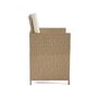 Voir la diapositive 6 : BEST MOBILIER Cuba – salon de jardin encastrable en résine tressé beige - 12 places - coussins beige + housse de protection