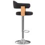 Voir la diapositive 4 : VIDAXL Tabourets de bar lot de 2 noir bois courbe et similicuir