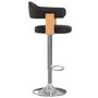 Voir la diapositive 4 : VIDAXL Tabourets de bar lot de 2 noir bois courbe et similicuir