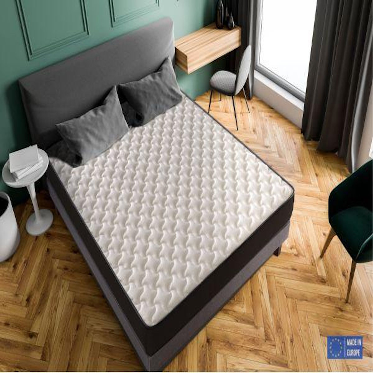 DAGOSTINO HOME Matelas 80x190 | Mousse Luxury HR Ferme, Haute Résilience pour un Soutien Parfait et un Confort Optimal | Matelas 1 Place pour Adulte et Enfant | Indépendance du Couchage | Double Face (Été-Hiver) | Très Respirant | H18
