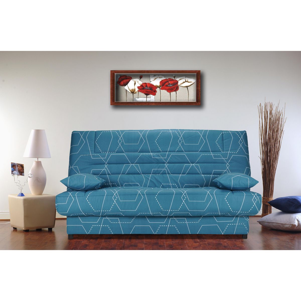 BULTEX Banquette CLIC CLAC ZOE matelas 14 cm mousse Bultex 32 kg/m3 