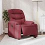 Voir la diapositive 1 : VIDAXL Fauteuil inclinable electrique Rouge bordeaux Tissu