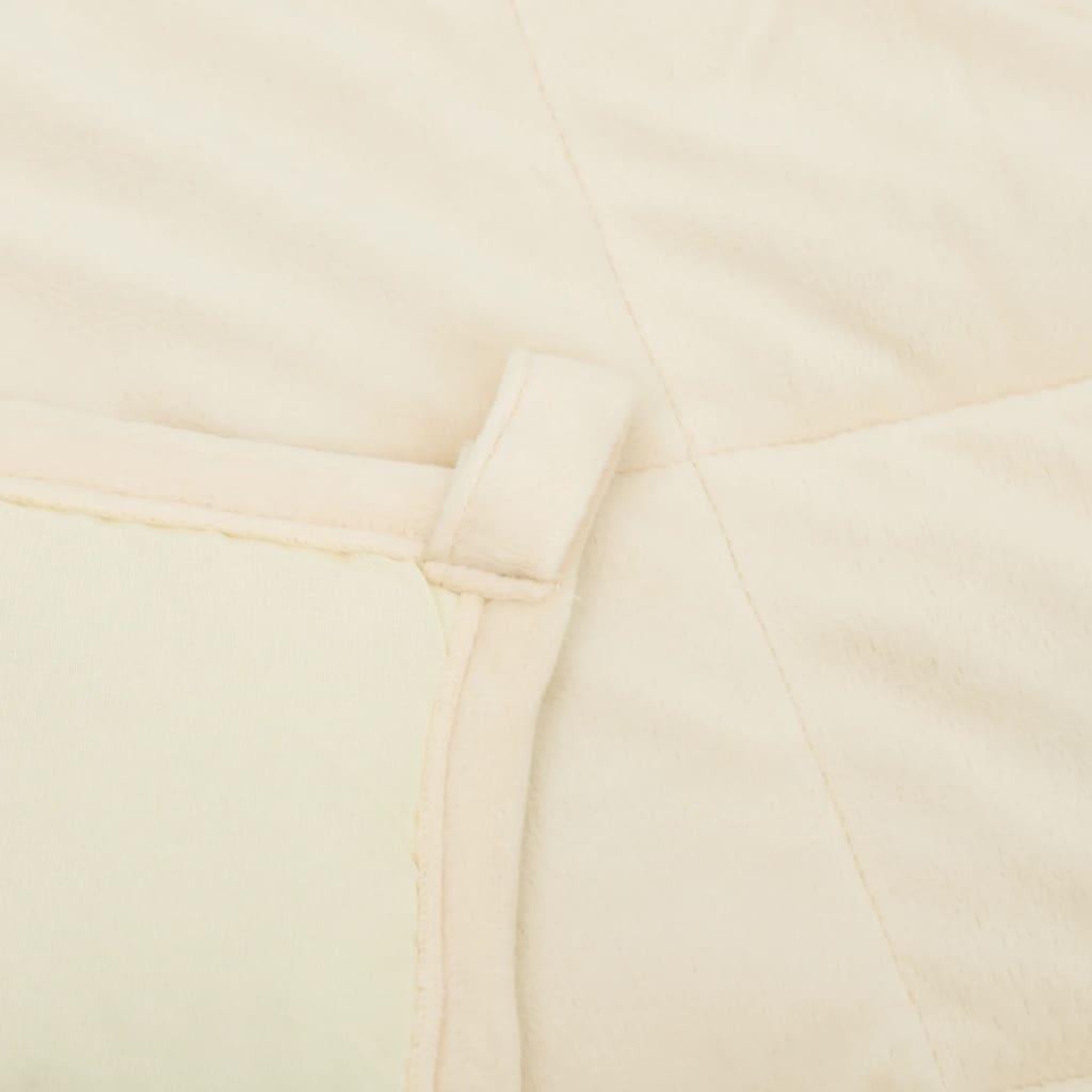 Voir la diapositive 5 : VIDAXL Couverture lestee Creme clair 155x220 cm 7 kg Tissu