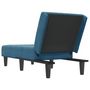Voir la diapositive 5 : VIDAXL Chaise longue bleu velours