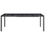 Voir la diapositive 3 : VIDAXL Table de jardin anthracite 200x100x72 cm acier