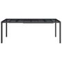 Voir la diapositive 3 : VIDAXL Table de jardin anthracite 200x100x72 cm acier