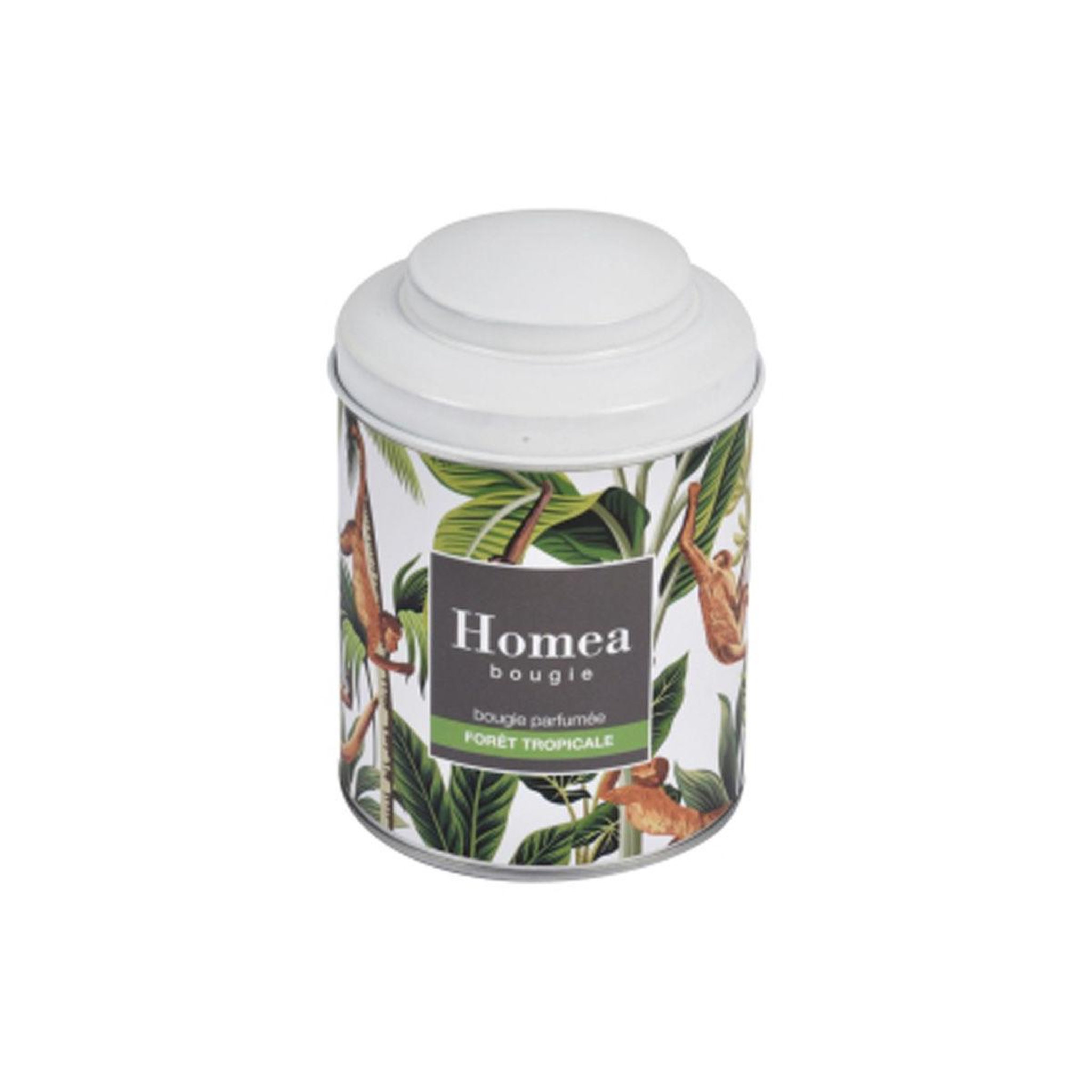 HOMEA Bougie Parfumée  Mystic Jungle  11cm Blanc