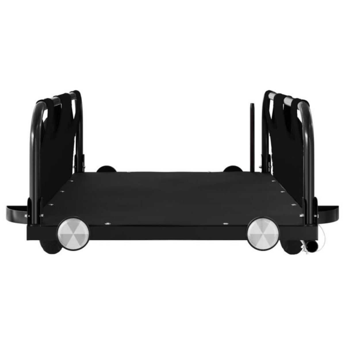 VIDAXL Remorque de vélo noir tissu oxford et fer