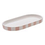 Voir la diapositive 1 : FIVE Plateau de Salle de Bain en Céramique  Strio  23cm Rose