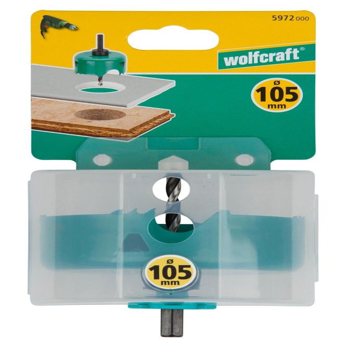 WOLFCRAFT Scie cloche CT maçonnerie/pierre/bois/plastique wolfcraft diamètre 105 mm