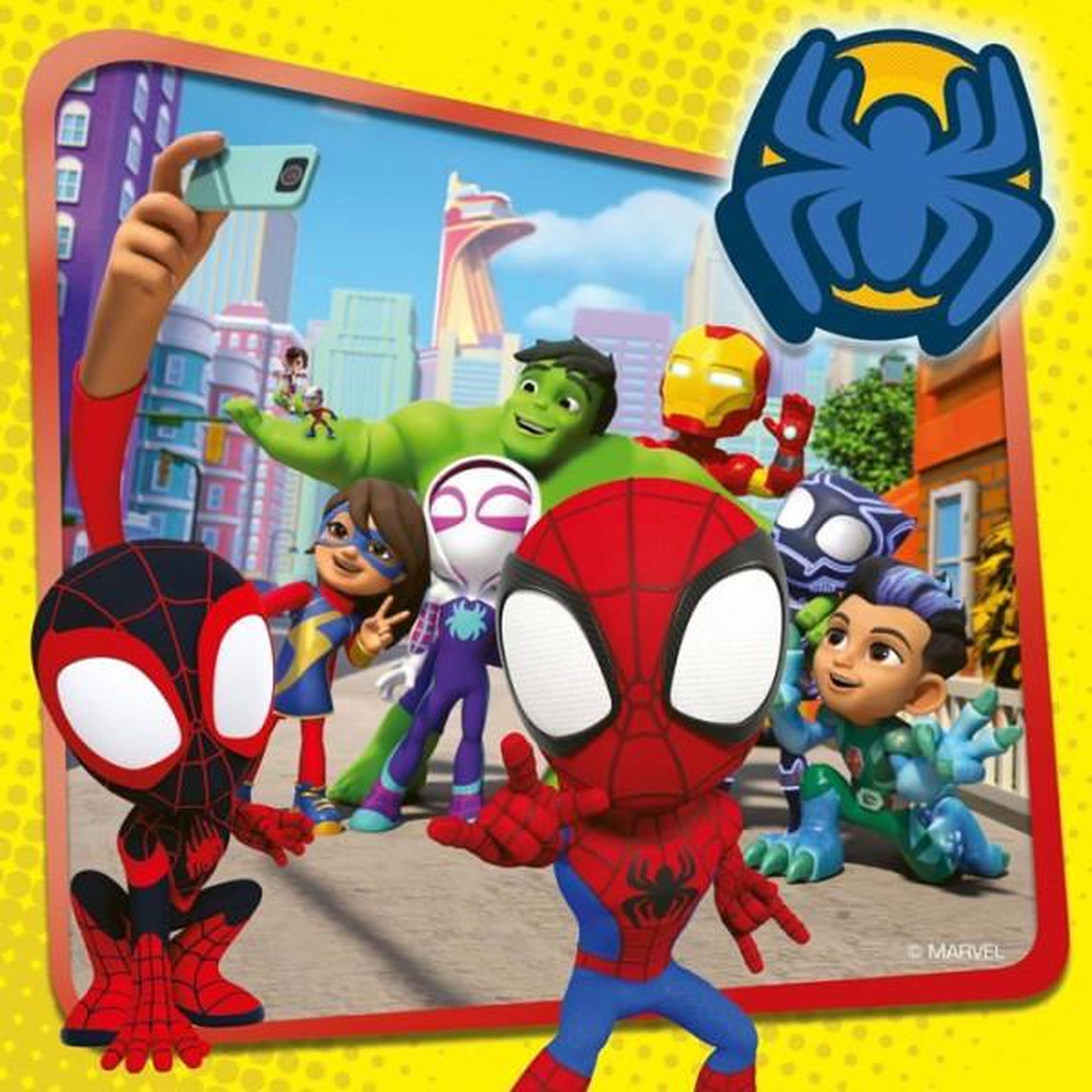 Voir la diapositive 4 : RAVENSBURGER Puzzle enfant 3x49 pièces Spider-Man Spidey Marvel univers super-héros – Haute qualité – Ravensburger