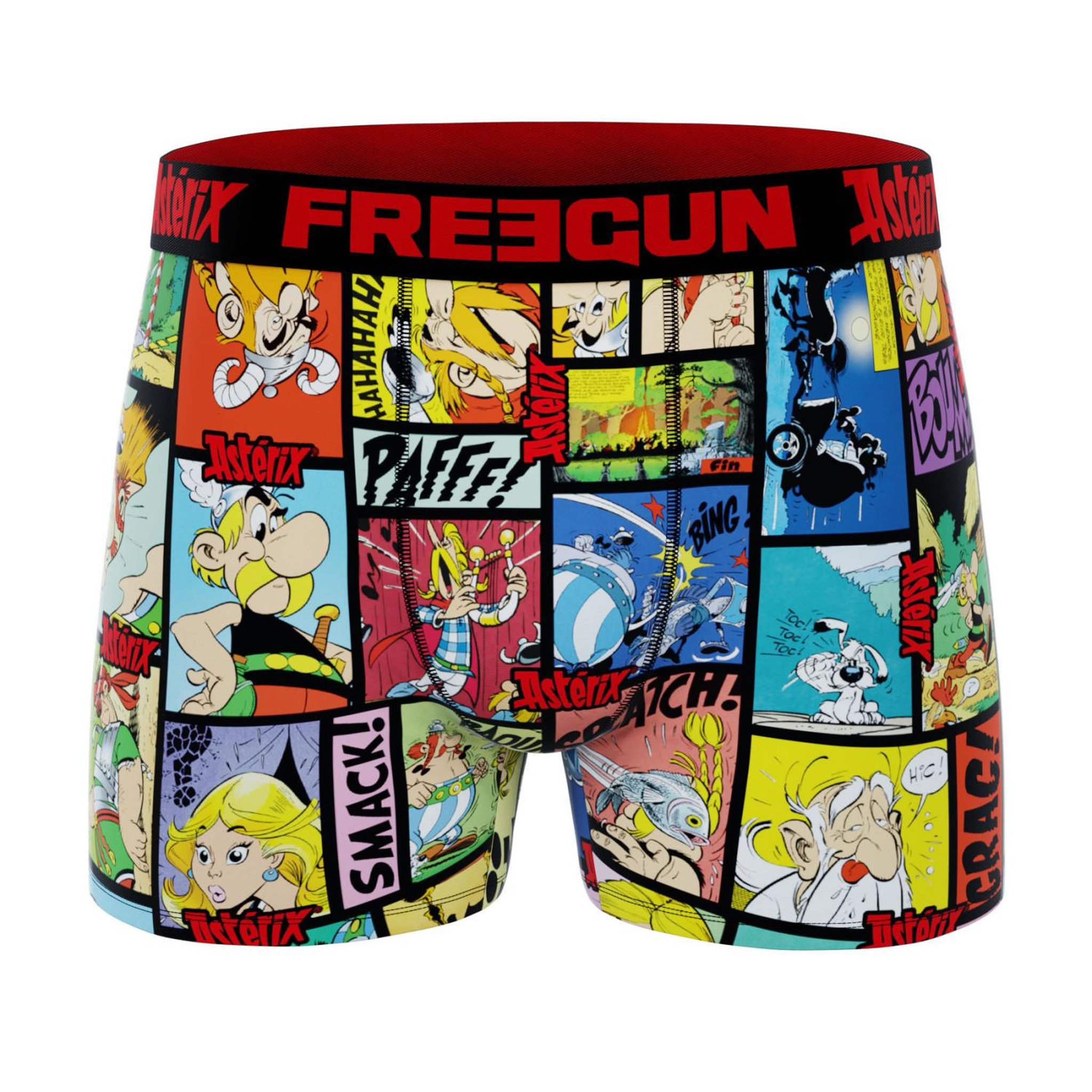 Voir la diapositive 6 : FREEGUN Lot de 4 boxers enfant Astérix