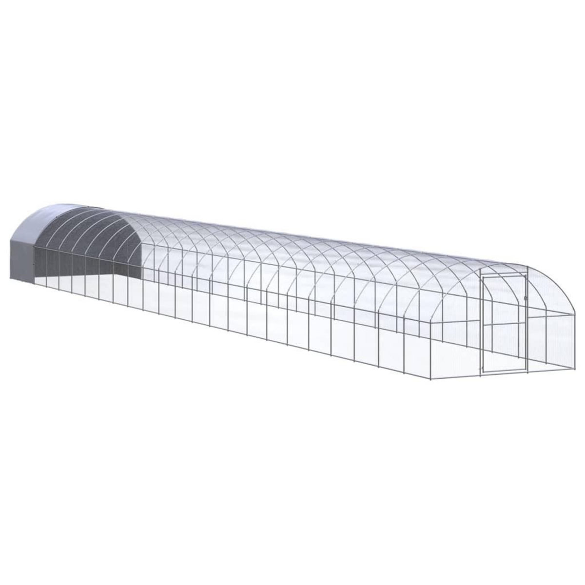 VIDAXL Poulailler d'exterieur 3x24x2 m Acier galvanise