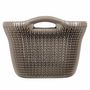 Voir la diapositive 3 : CURVER Curver Panier a linge Knit 40 L Marron metallique