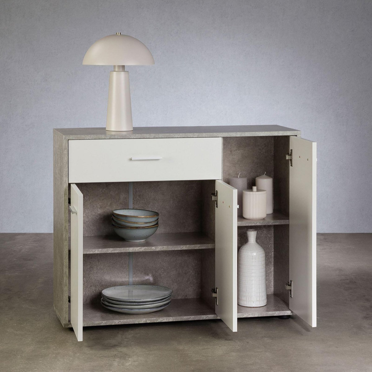 IDIMEX Buffet CORALINE, en mélaminé