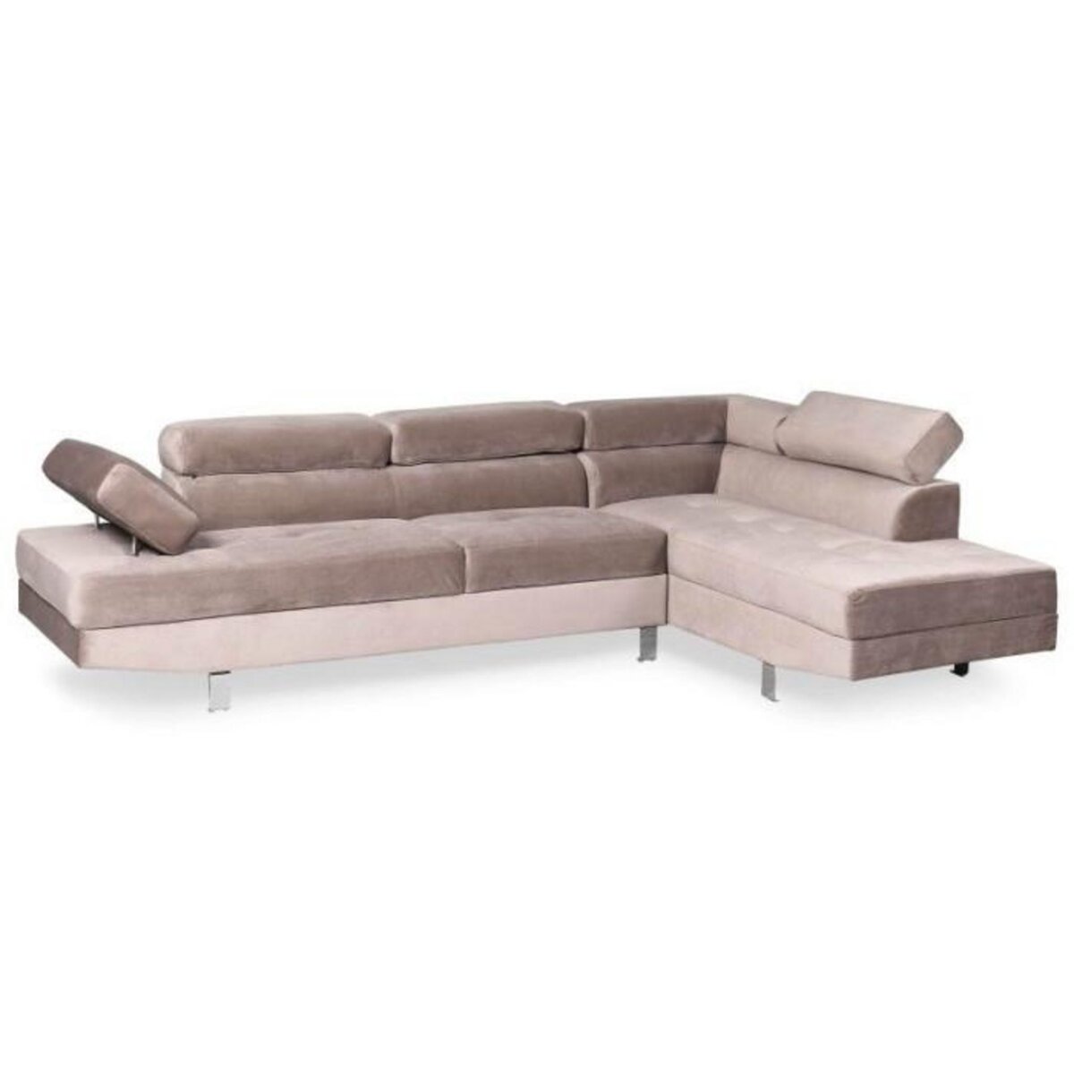 Paris Prix Canapé d'Angle Droit  Têtière  260cm Taupe