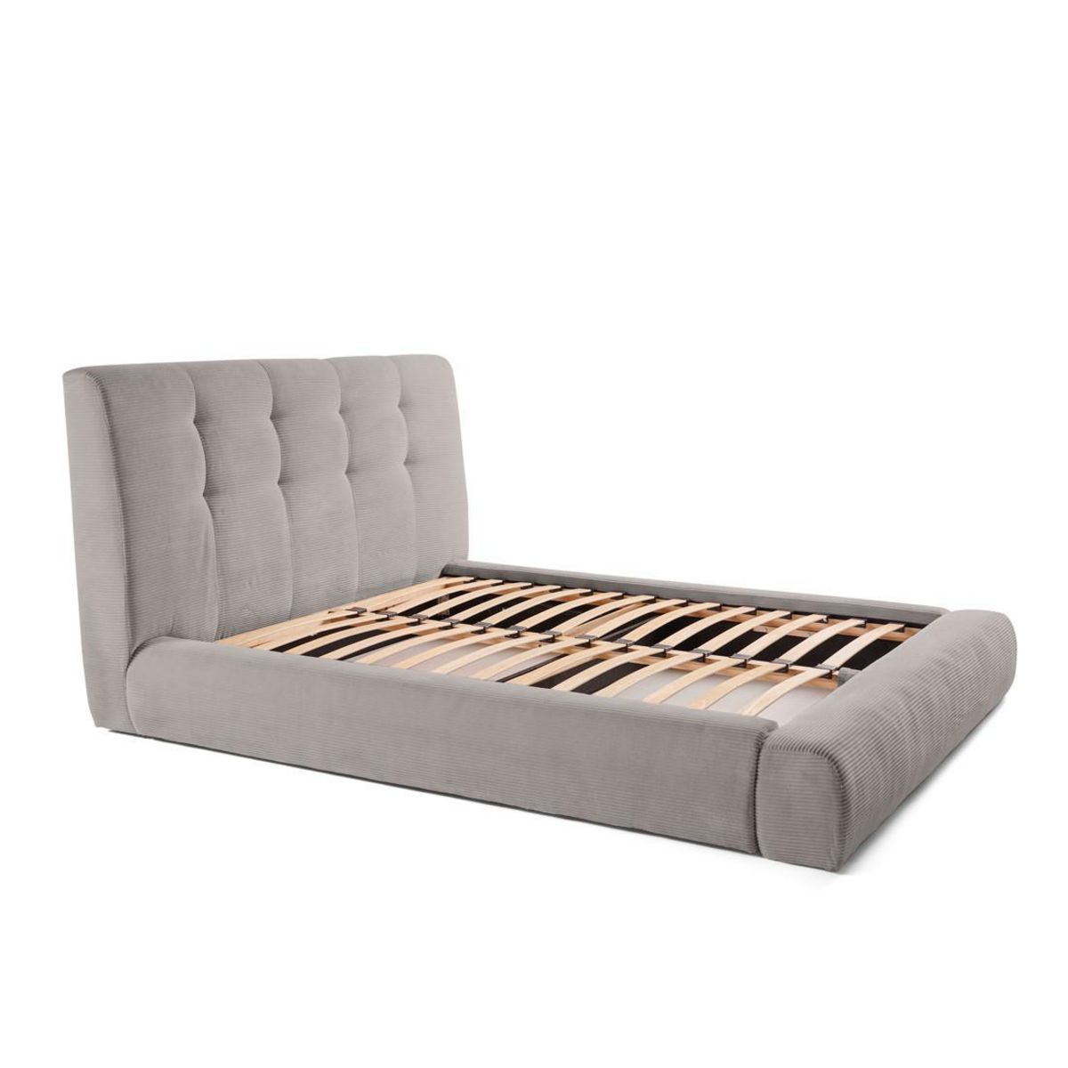 LISA DESIGN Onyx - lit coffre - 180x200 cm - en velours côtelé - sommier inclus