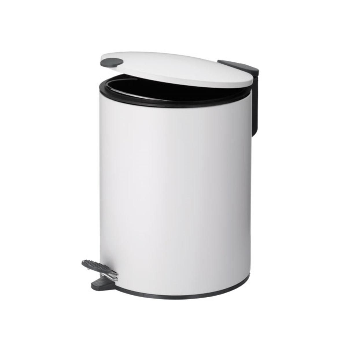 Kela line Poubelle à pédale 5l blanc - 23701