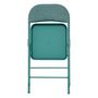 Voir la diapositive 4 : FIVE Lot de 4 chaises pliantes en tissu chiné FLEXY