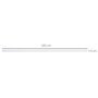 HOMCOM Kit de porte coulissante système galandage pour porte épaisseur 35-45 ou 40-45 mm longueur rail 1,83 m charge max. 100 Kg acier blanc