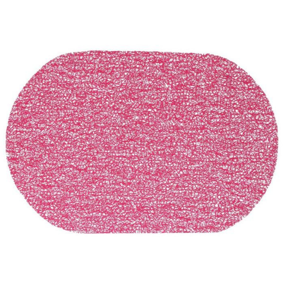 SECRET DE GOURMET Set de Table Ovale  Spaghetti  29x44cm Framboise