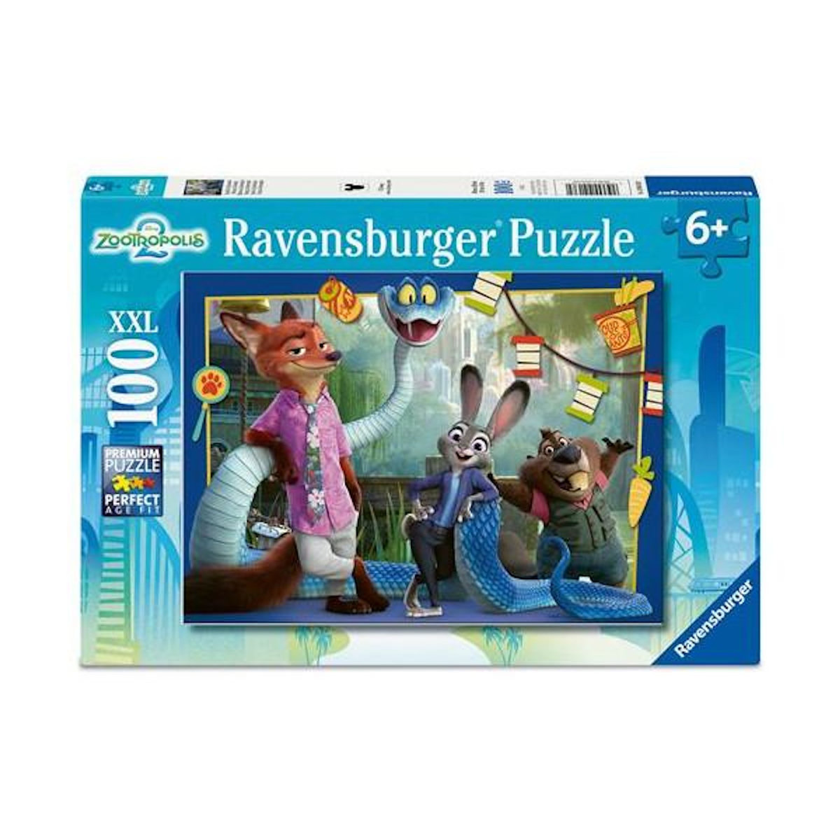 RAVENSBURGER Puzzle 100 pièces XXL Ravensburger Zootopie