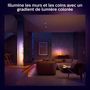 Voir la diapositive 5 : Philips Lampadaire HUE W&C Gradient Sign blanc