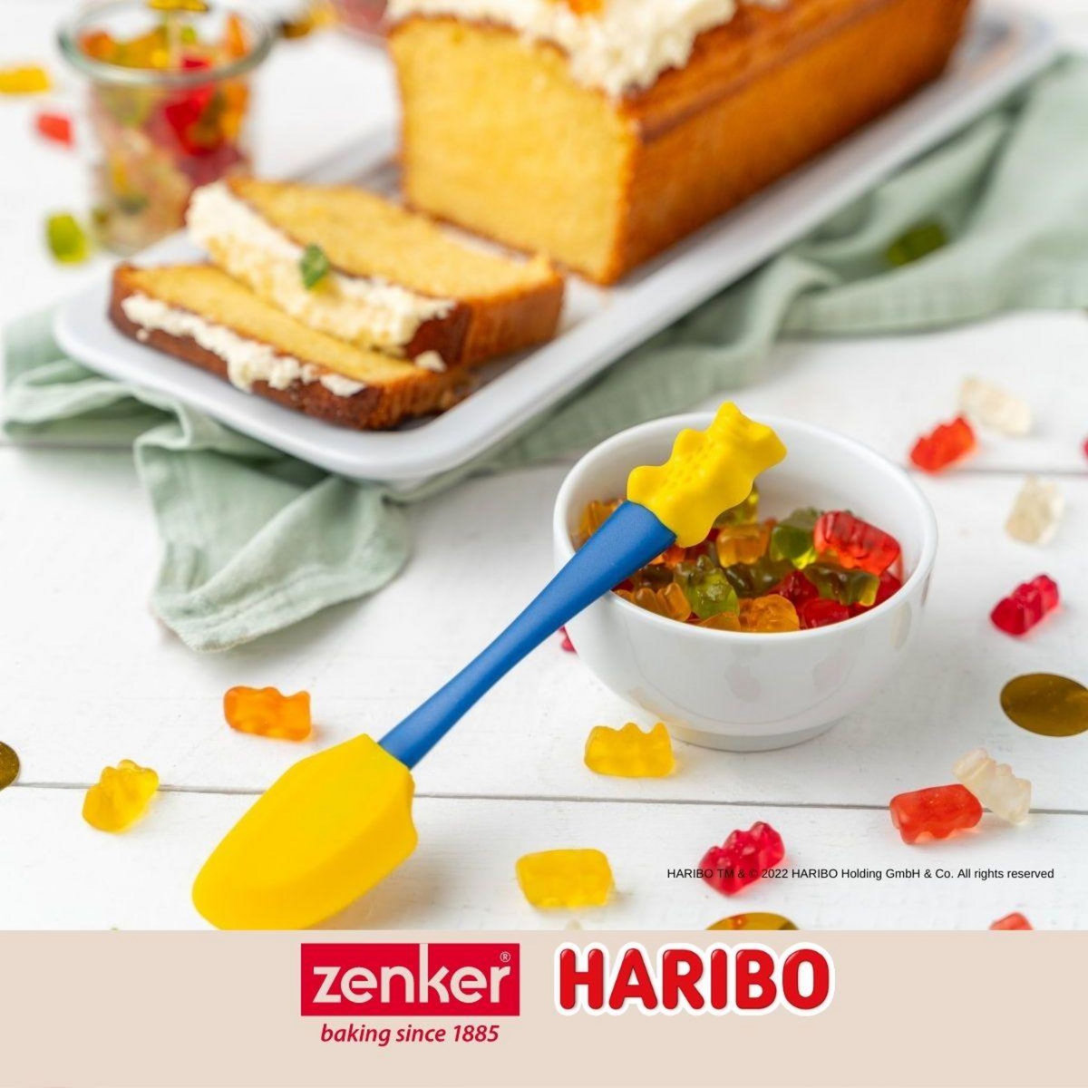 ZENKER Spatule de cuisine et de pâtisserie en silicone 18 cm Zenker Haribo