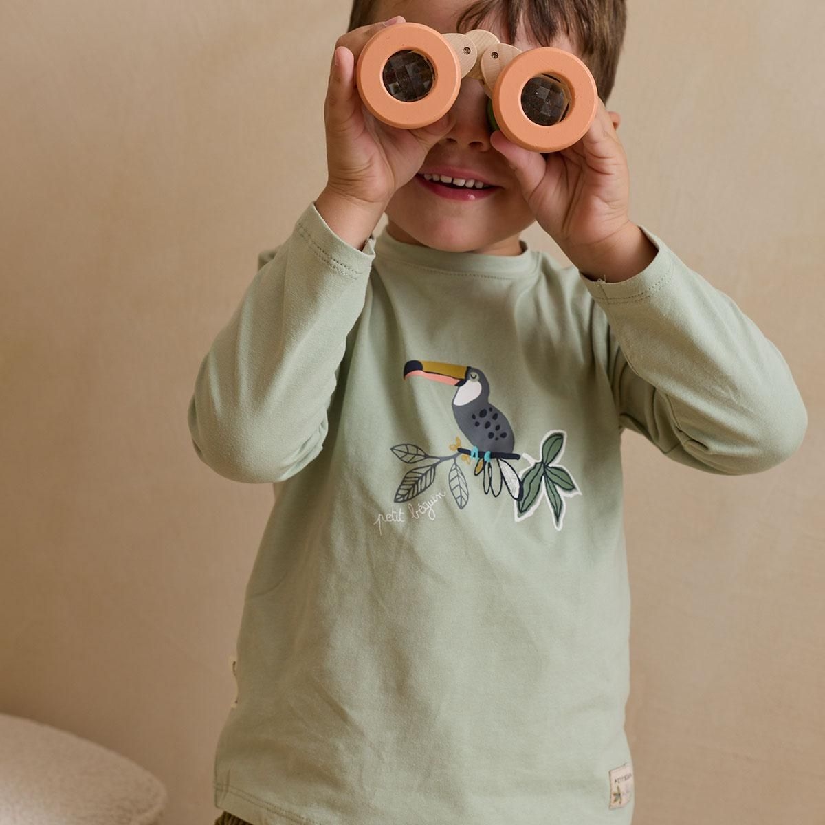 Petit Béguin Lot de 2 t-shirts enfant manches longues Boavista