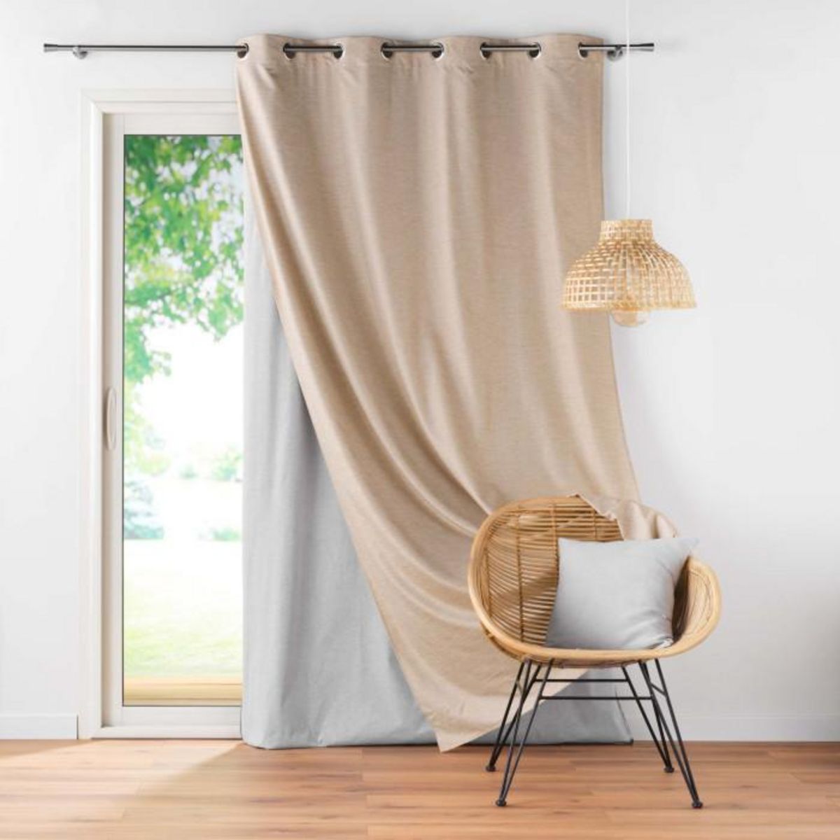Paris Prix Rideau Occultant Thermique  Coverline  140x260cm Beige