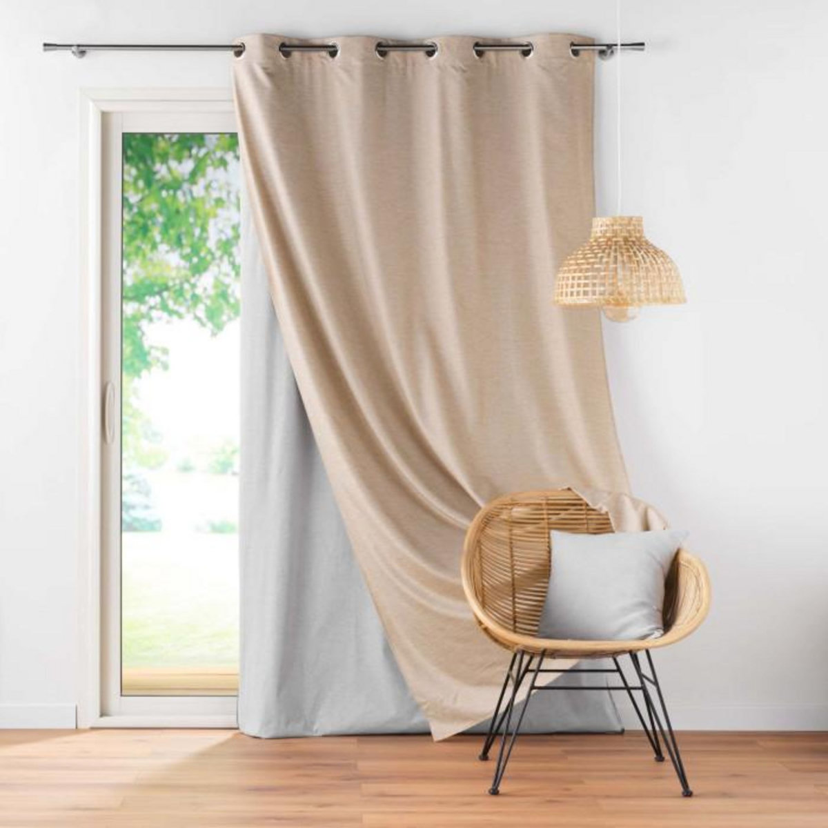 Paris Prix Rideau Occultant Thermique  Coverline  140x260cm Beige