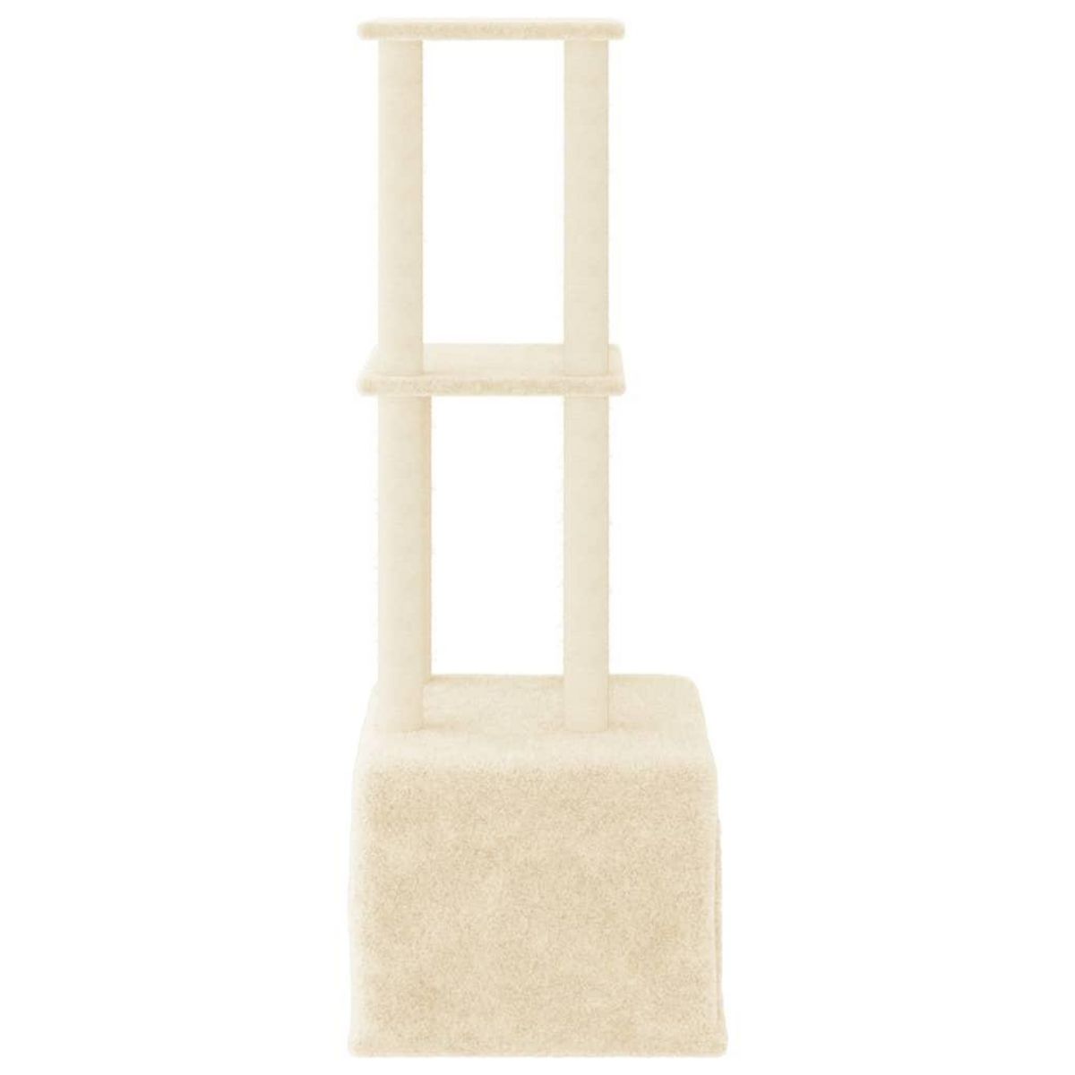 VIDAXL Arbre a chat avec griffoirs en sisal Creme 133,5 cm