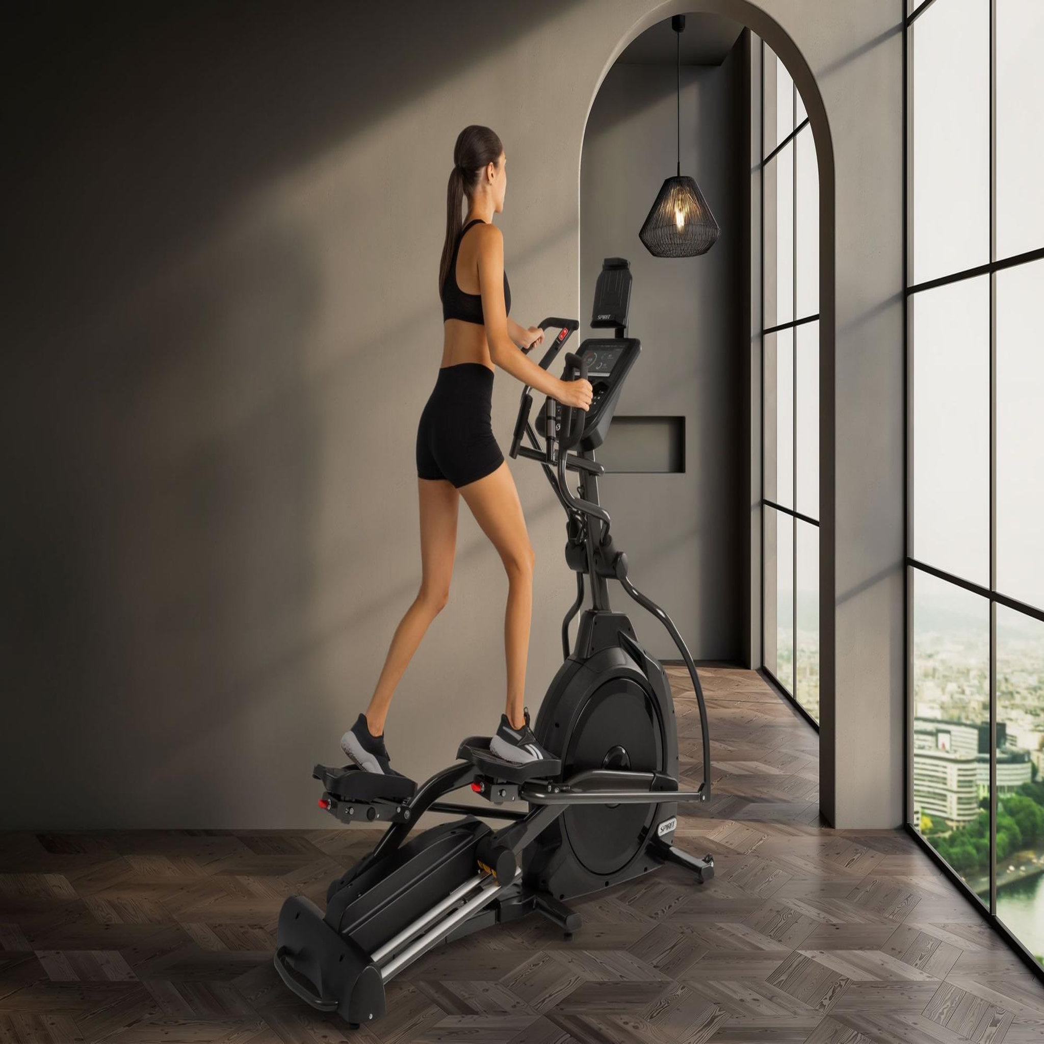 Voir la diapositive 4 : Spirit Vélo elliptique de fitness  - spirit - modèle xe395 ent - bluetooth/app - maison/appartement