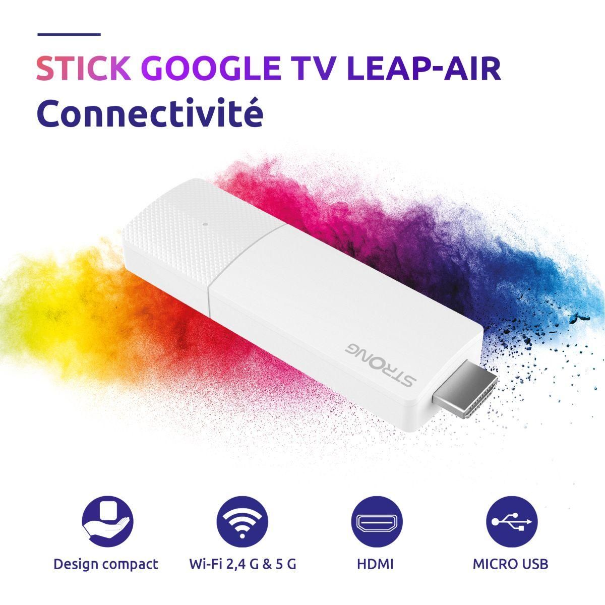 Strong Passerelle multimédia LEAP-AIR Stick Google TV 4K Chromecast