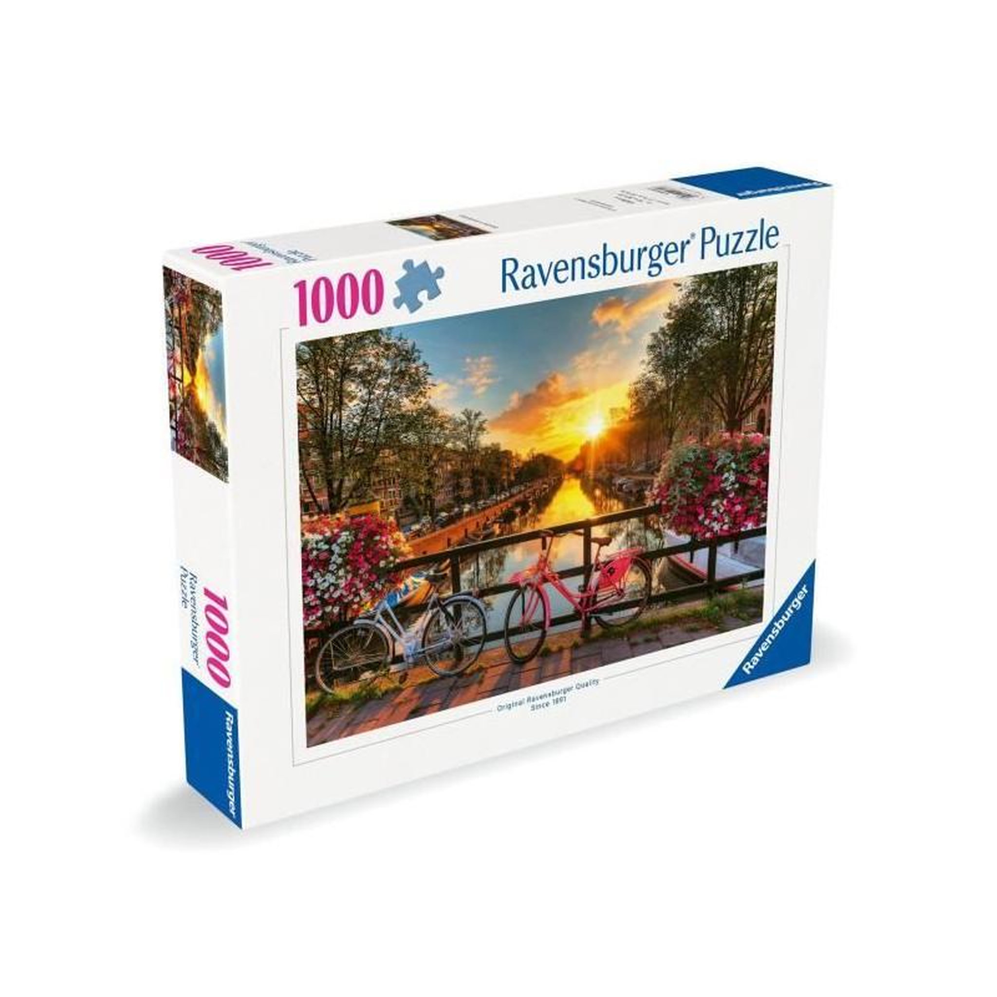 Voir la diapositive 5 : RAVENSBURGER Puzzle 1000 pièces Vélos à Amsterdam – Paysage urbain – Adultes dès 14 ans – Ravensburger