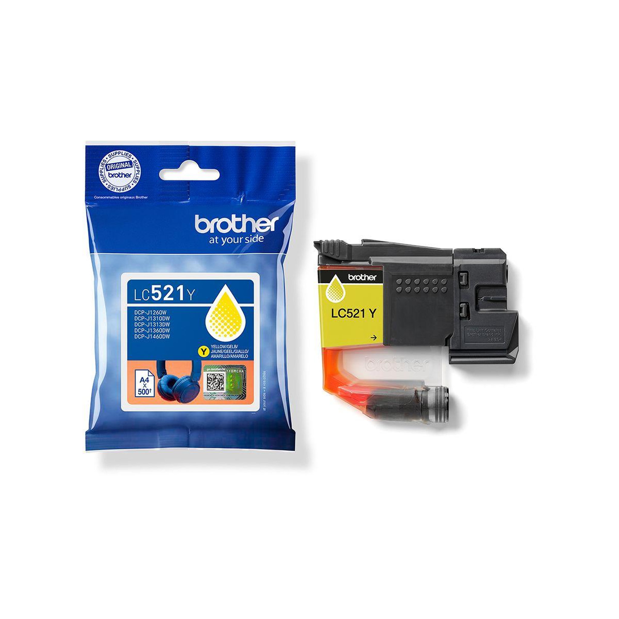 Voir la diapositive 2 : Brother Cartouche d'encre originale lc521 jaune (yellow) standard - lc521y