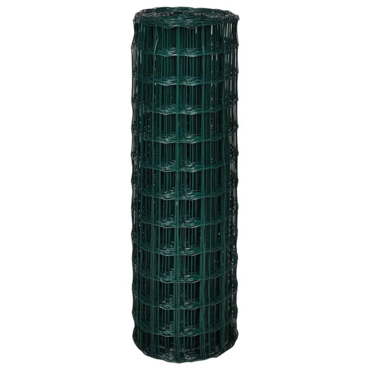 VIDAXL Cloture euro Acier 10 x 1,2 m Vert
