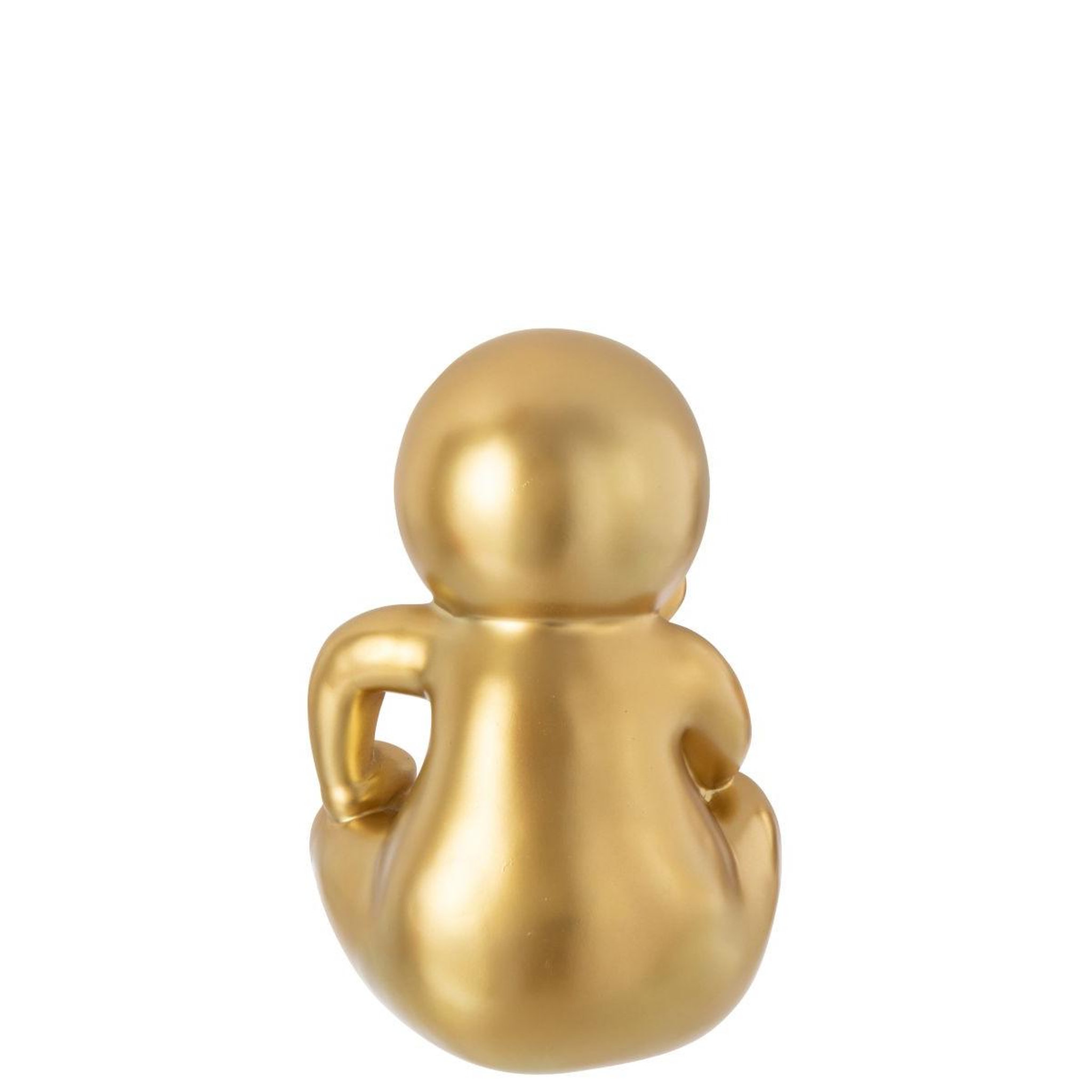 Voir la diapositive 3 : J-LINE Statuette marcel assis  dannie  35cm doré