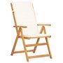 Voir la diapositive 3 : VIDAXL Chaises inclinables de jardin lot de 2 Bois solide d'acacia