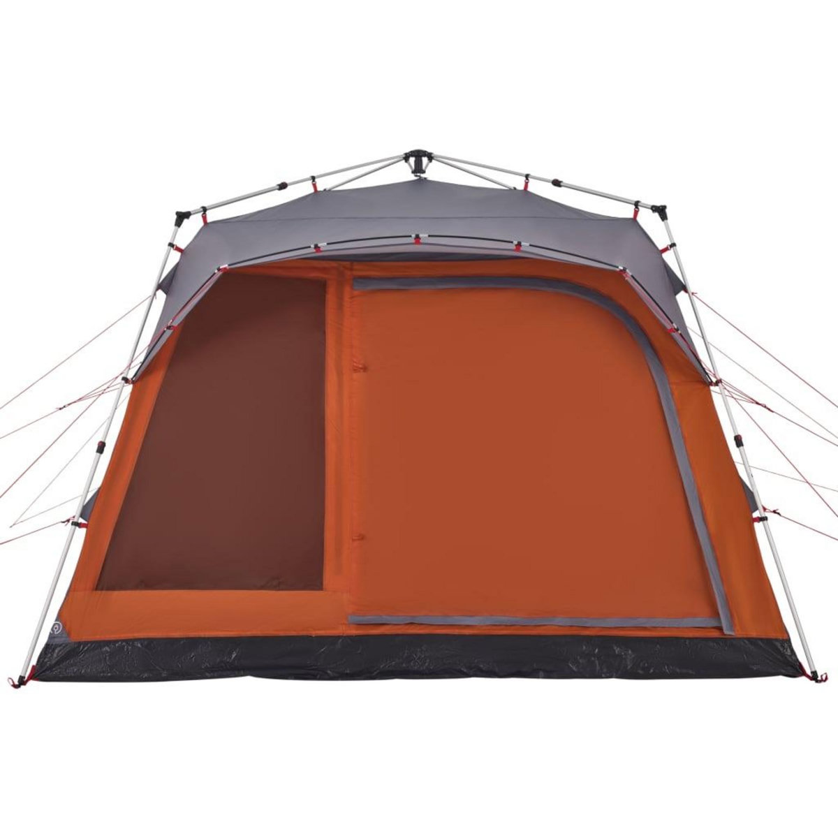 VIDAXL Tente familiale cabine 7personnes gris orange degagement rapide
