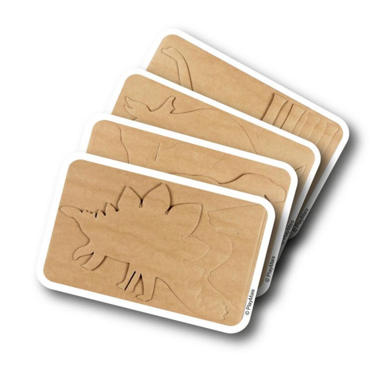 PlayMais PlayMais Dino Decorating Cards, 4pcs.