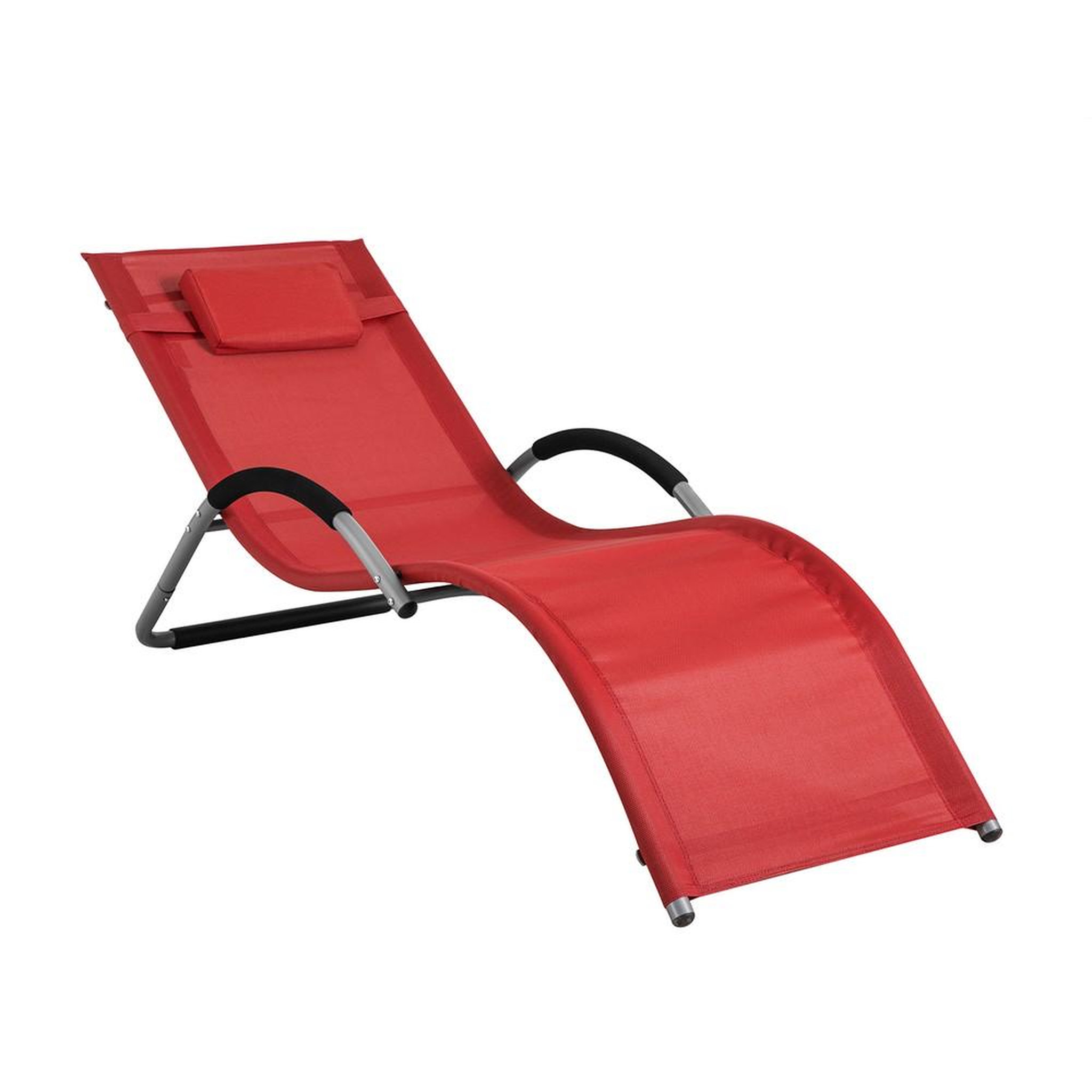 SOBUY SoBuy - Chaise Longue Portable - Moderne - OGS38. Coloris disponibles : Noir