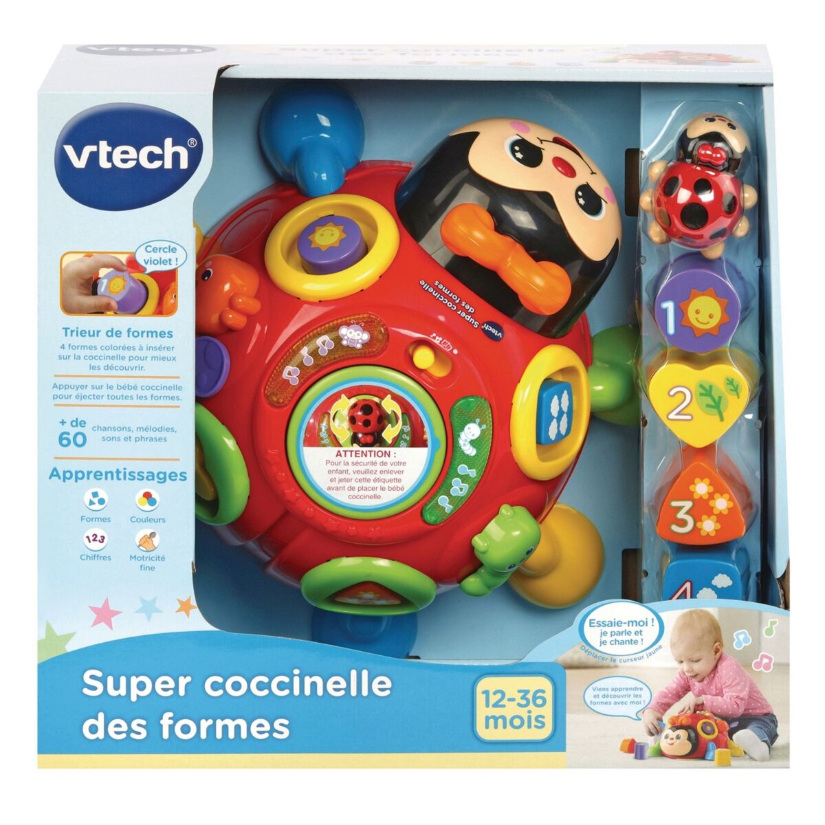 VTECH Super coccinelle des formes interactive