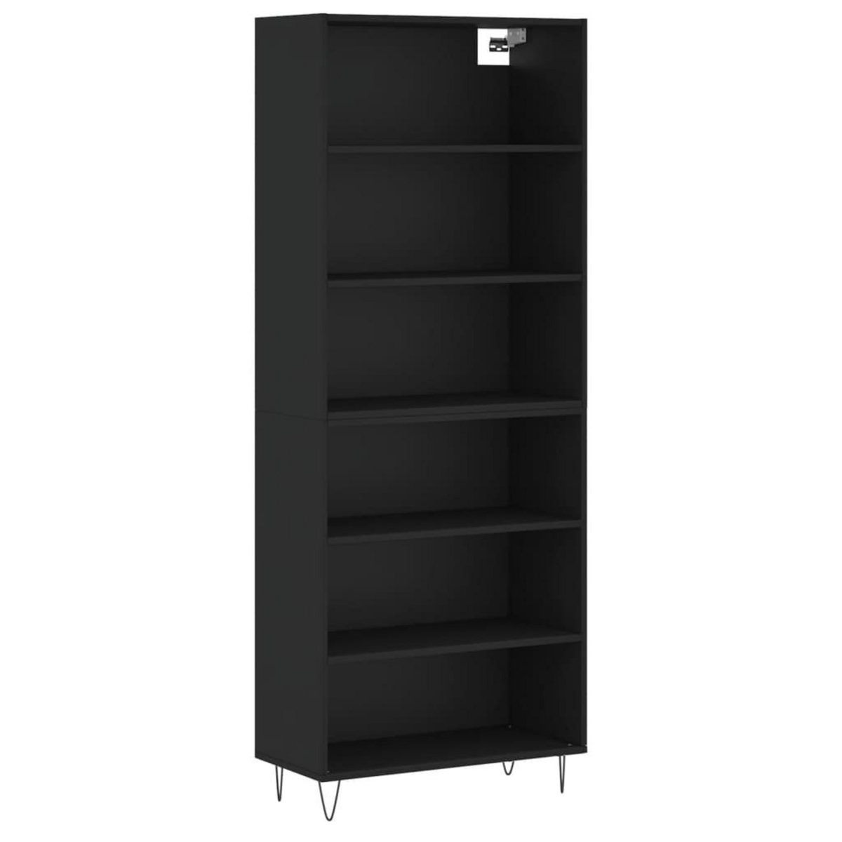 VIDAXL Buffet noir 69,5x32,5x180 cm bois d'ingenierie