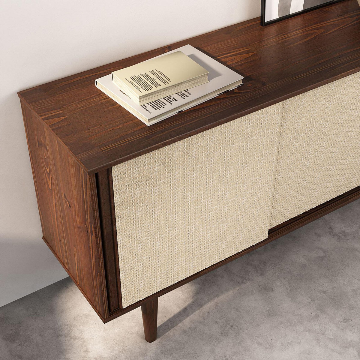 IDIMEX Buffet SIMONA L 175 cm en bois massif