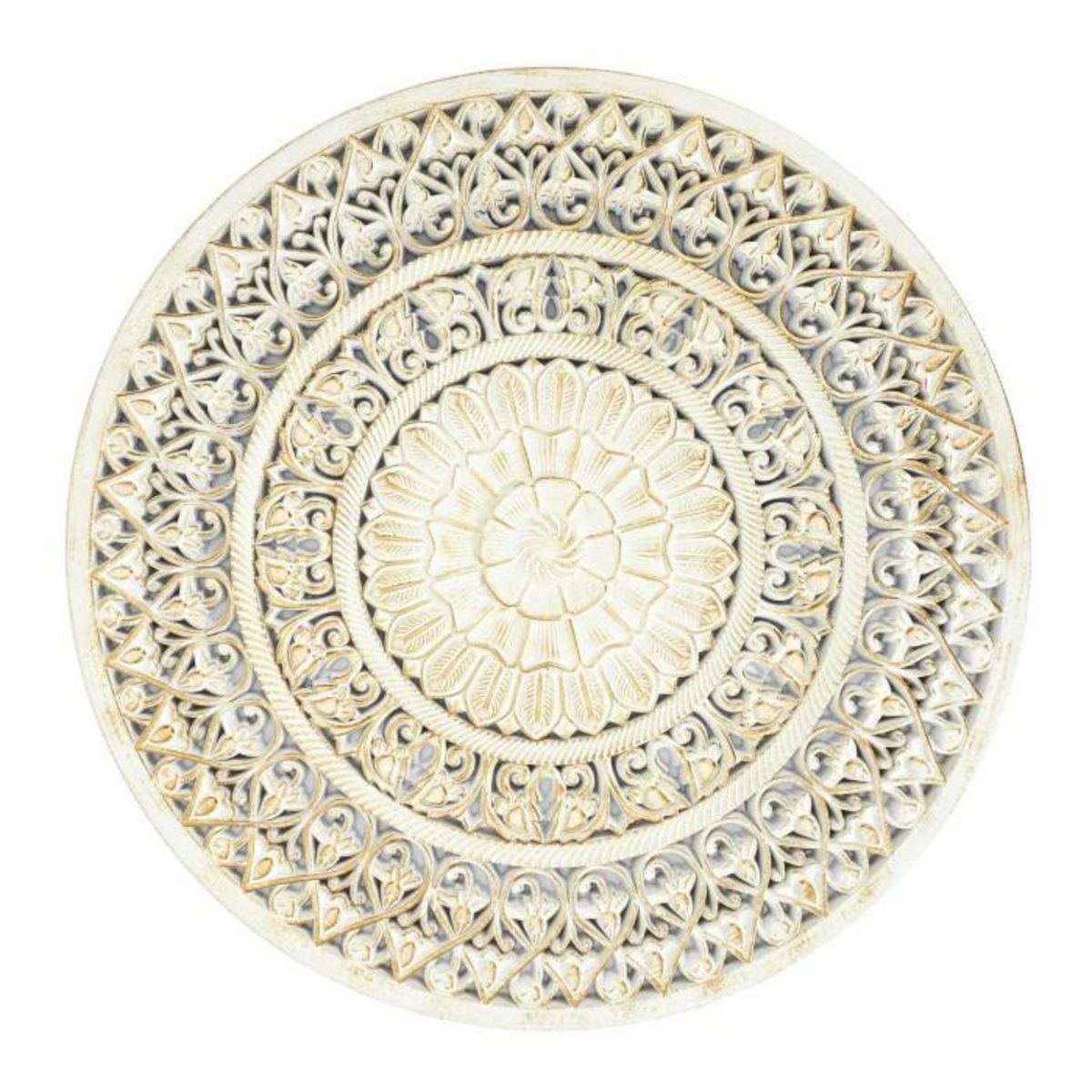 Paris Prix Décoration Murale  Ethnique  60cm Blanc & Or