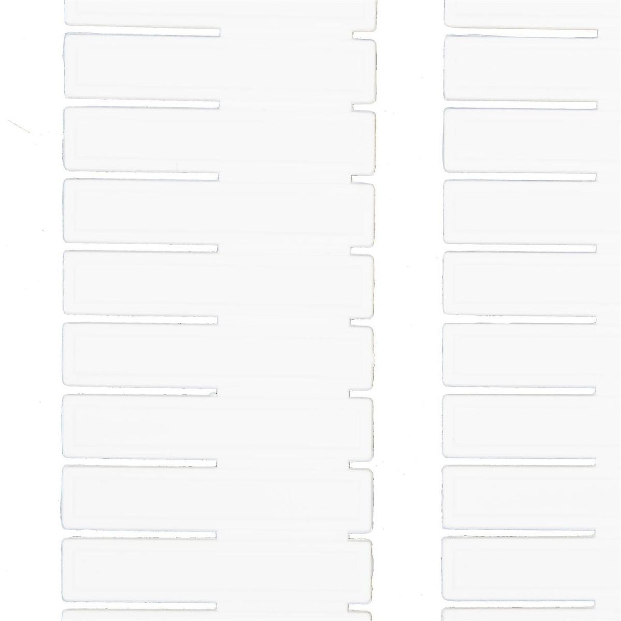 Voir la diapositive 2 : Je cherche une idee Lot de 6 séparateurs de tiroir  languettes  45cm blanc