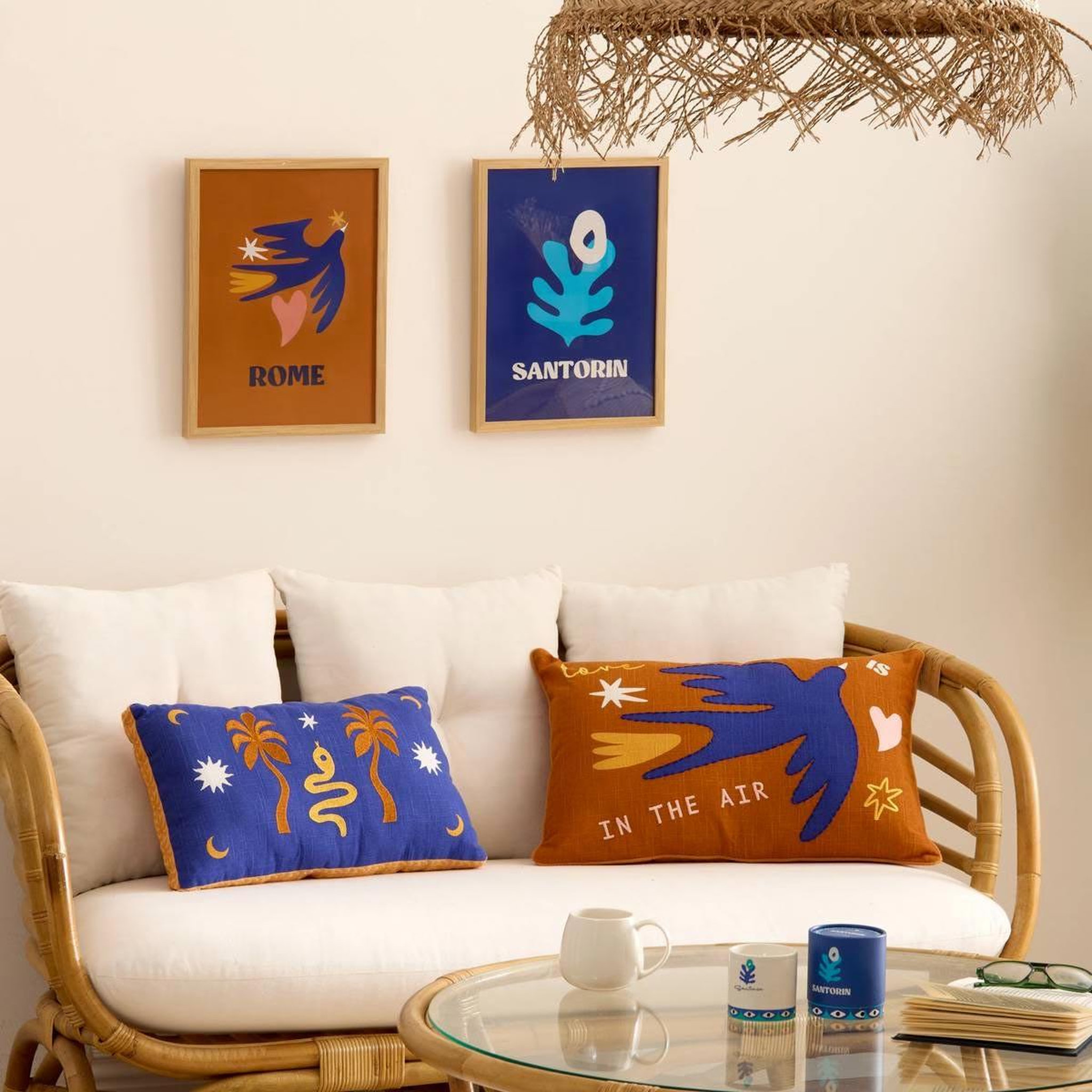 Voir la diapositive 3 : ATMOSPHERA Affiche encadrée déco  libe  30x40cm orange