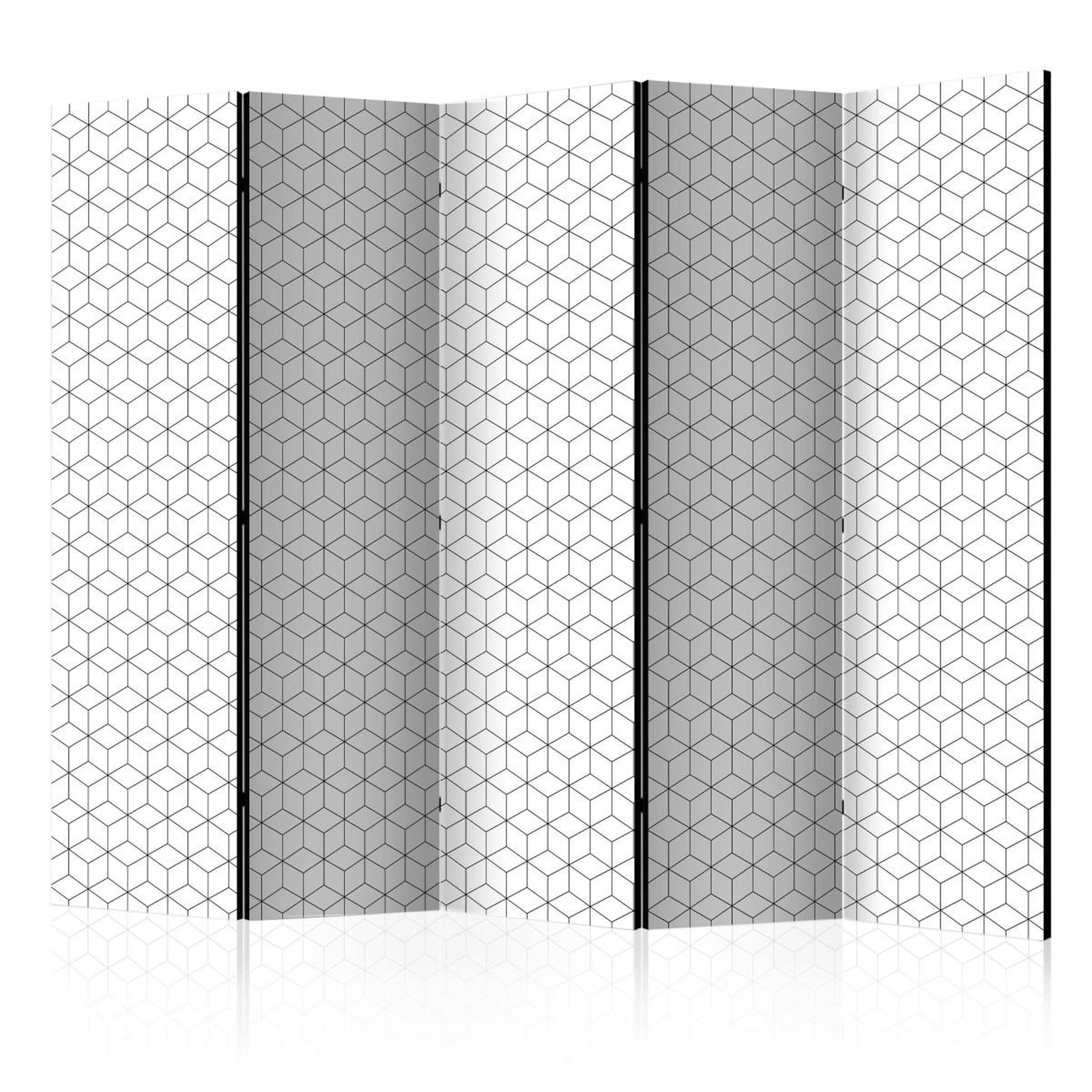 Paris Prix Paravent 5 volets  cubes texture  172x225cm